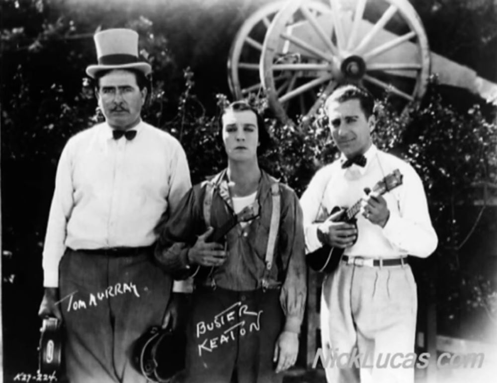 Tom Murray, Buster Keaton and Nick Lucas (nicklucas.com)